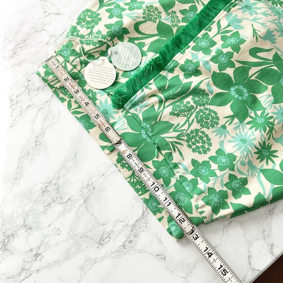 Spartina 449 Fringe Faux Wrap Skort Green Wildflowers Women’s Size XS NEW! - Picture 11 of 13